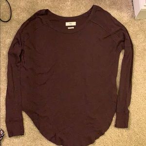 TNA long sleeve top - MAROON